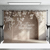 Aperturee - Aperturee Retro Arch Wall Floral Wedding Backdrop For Photography